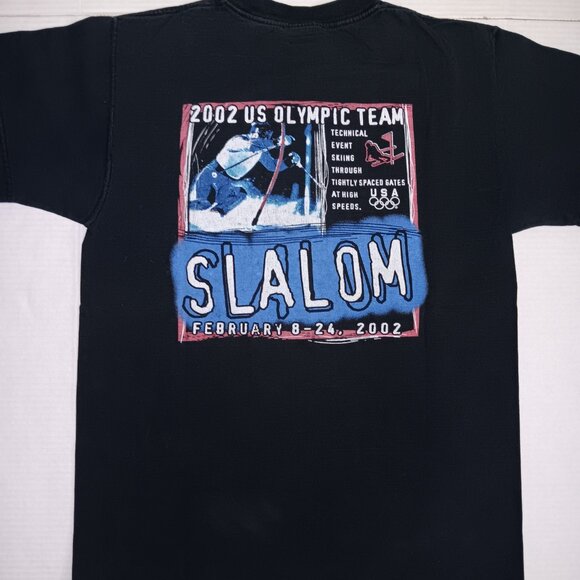 USA 2002 US OLYMPIC TEAM SLALOM GRAPHIC TEE - Picture 4 of 9
